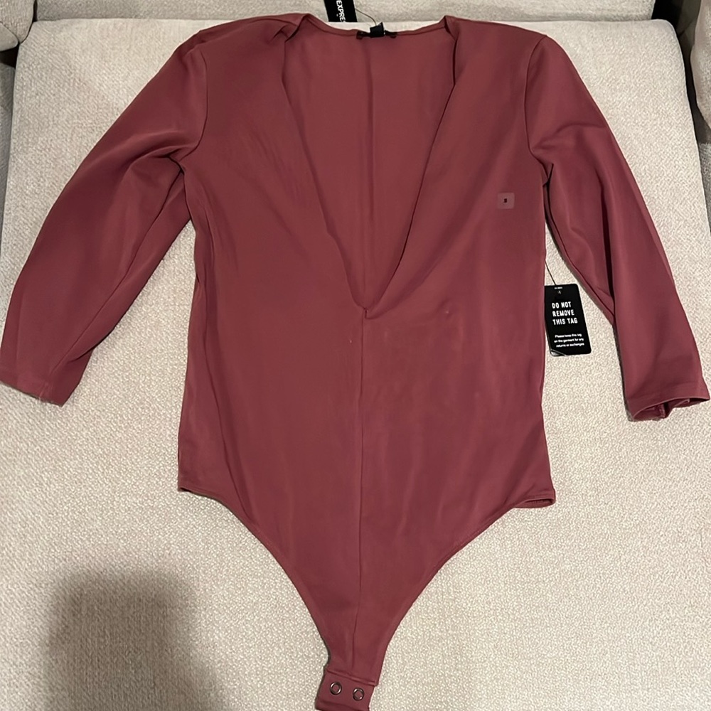 Express Pink Bodysuit Top